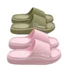2025 Nuevo Estilo de Verano Sandalias y Pantuflas para Mujer Eva Hogar Interior Pareja Antideslizante Baño Uso en Casa Sandalias y Pantuflas