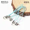 Cuerda de Nylon Personalizada de 100 Colores con Doble Círculo para Teléfono Móvil, Joyería Colgante, Cuerda para Muñeca, Correa para Muñeca, Accesorios para Joyería DIY
