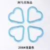 Gran Stock Mosquetón Forma de Corazón Botón para Ropa Infantil DIY Gancho Pequeño Forma de Corazón Mosquetón Corazón Melocotón