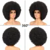 Peluca para Mujer Africana, Tocado, Afro Esponjoso Pequeño Rizado, Se Pueden Seleccionar Más Colores de la Imagen, Peluca Afro
