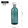 Venta caliente transfronteriza jarrón de vidrio transparente de colores botella de vidrio de boca pequeña jarrón hidropónico adornos de manualidades para el hogar