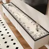 Mantel para Mesa de Gabinete de TV Estilo Francés, Aparador de Comedor de Lujo Ligero de Gama Alta, Impermeable Lavable y a Prueba de Aceite, Zapatero para Entrada, Mantel de PVC