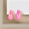 Pendientes de gota de agua con diseño de explosiones transfronterizas de Amazon, sencillos y de moda, de acrílico, joyería para las orejas para mujer.