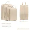 Bolsa de armazenamento para viagem, organizador de roupas de grande capacidade, bolsa de tecido multifuncional para armazenamento, organizador de malas, bolsa compressível