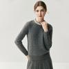 ¡Bienes de Buena Calidad! Suéter Elegante de Cachemira para Mujer Otoño e Invierno Suéter de Cachemira Pulóver de Cuello Redondo con Trenzado de Diamantes de un Anillo