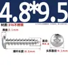 Tornillos Autorroscantes de Acero Inoxidable 316, Cabeza Redonda Cruz, Tornillos para Madera Cabeza Plana Extendida, Cabeza Grande, Mm2M3M4M5M6