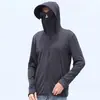 C Ropa de Protección Solar de Secado Rápido con Malla para Exteriores Ropa de Pesca para Hombres Delgado Transpirable Protección Facial Ropa de Protección Solar