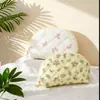 Nueva Bolsa de Cosméticos Floral Estilo Ins para Mujer, Bolsa de Cosméticos Portátil, Bolsa de Cosméticos y Artículos de Tocador de Algodón Acolchado de Gran Capacidad