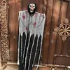 Cráneo de Halloween Fantasma Grande Colgante Hombre Sangriento Esqueleto Accesorios Comercio Electrónico Transfronterizo Casa Encantada Bar Calavera Hueso Fantasma Colgante Hombre