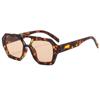 Nuevas gafas de sol irregulares de doble haz de moda, estilo retro europeo y americano, para celebridades de Internet, estilo similar, para sesiones de fotos callejeras al aire libre, gafas de sol lisas.