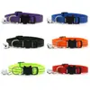 Nuevo collar de campana de seda reflectante para mascota 1.0 hebilla de seguridad cabeza de gato perro gato suministros para mascotas