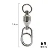 Girota de alta velocidad con pasador ovalado de acero inoxidable para pesca en el mar, señuelo de plato de hierro, conector de ocho anillos, accesorios para equipo de pesca