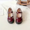 Sapatos de Couro para Meninas 2026 Nova Coleção Primavera e Outono Moda Pequena Princesa Sapatilhas com Strass e Laço Sapatos Elegantes para Bebês