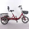 Triciclo Eléctrico Asistido por Personas de 16 pulgadas con Pedal Único, Pedal de Pie Plegable, Batería de Litio, Bicicleta Eléctrica de Tres Ruedas