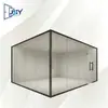 Divisória de Vidro em Liga de Alumínio, Divisória de Vidro Transparente Panorâmica, Divisória de Vidro Temperado para Edifício Comercial, Fácil de Instalar