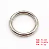 Anillo redondo de plástico circular ropa zapatos bolsos sombreros bolsa de tirantes hebilla de ajuste accesorios de hardware círculo cerrado de plástico
