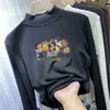 Y2263# camisa interior de cuello medio alto para niños de cuhk otoño/invierno Joker niñas nuevo estilo extranjero manga larga cálida camisa interior