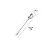 Acero Inoxidable 304 Mango Largo Cuchara de Bar Mezcladora Clip para Hielo Cuchara Doble para Mezclar Cócteles Cuchara Mezcladora para Café Leche Té
