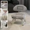 Taburete Pequeño Doméstico Giratorio con Ruedas, Taburete Bajo con Ruedas, Taburete Amigable para Niños con Ruedas, Taburete Redondo Perezoso con Respaldo