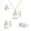 Serie de Conjuntos de Joyería Transfronterizos, Accesorios de Joyería de Lujo Ligero y Gama Alta, Conjuntos de Joyería de Cobre Chapado en Oro de Diseño de Nicho, Artículos Populares