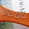 Pendientes Coreanos Super Hada Exquisitos de Gotas de Agua con Diamantes Aguja de Plata S925 Pequeños Elegantes Simples Pendientes de Celebridad de Internet Regalo para Novia
