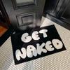 Alfombra de Baño Gruesa Absorbente Simple Transfronteriza, Alfombra de Baño Antideslizante Imitación Cachemira para el Hogar, Alfombrilla Absorbente para el Suelo del Baño