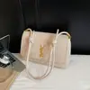 Bolso Cuadrado Pequeño Vintage Nuevo 2026 para Mujer, Bolso de Hombro Versátil de Moda, Bolso de Mano Mate Ysl para Mujer