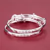 Plata Pura 9999 Pulsera de Plata para Niños Pulsera de Plata Esterlina en Pareja Pulsera Sólida de Plata para Niños Bebé Joyería de Plata Regalo de un Mes