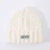 Gorro de Lana Azul para Mujer 2025 Nuevo Otoño e Invierno Cálido Protección para Orejas Gorro Tejido con Circunferencia de Cabeza Grande y Pequeño Gorro Frío Tendencia