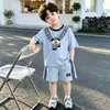 Traje Deportivo para Niños y Niñas Verano 2026 Nuevo para Bebé Niña Dibujos Animados Manga Corta Ropa de Verano Guardería Holgado Conjunto de Dos Piezas