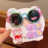 Set de Gafas de Sol y Pasadores para Niños, Lindos Pasadores de Dibujos Animados para Bebés, Accesorios para el Cabello Acrílicos Versátiles y Prácticos para Niñas Pequeñas