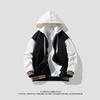Chaqueta chaqueta para hombre primavera nueva moda otoño falso dos piezas casual moda marca Pu guapo uniforme de béisbol para hombre top