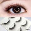 Empuje caliente transfronterizo natural largo multicapa tridimensional pestañas postizas tres pares pestañas 3D naturales cruzadas suministro de comercio exterior