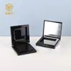 Embalagem Quadrada para Caixa de Pó com Esponja Caixa de Pó com Fecho Magnético de Camada Dupla com Espelho de Maquiagem Caixa de Blush de Alto Brilho Fabricante de Caixa de Pó Venda por Atacado
