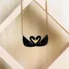 Moderna Cadena para Clavícula de Ganso y Pato Estilo Coreano para Mujer, Versátil y de Alta Gama, Exquisita y que No se Desvanece, Cadena de Amistad