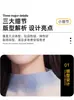 Camiseta de Manga Corta con Estampado Gradiente Miyake para Mujer, Verano Talla Grande Holgada Adelgazante Cuello Medio Alto, Al por Mayor en Stock