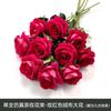 Flor Artificial Ramo de una Sola Rosa Decoración de Alta Gama para San Valentín y Bodas Planta Decoración para Sala de Estar Hogar Flor Falsa