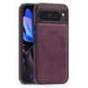 Adequado para Capa de Celular com Carregamento Sem Fio Magnético para Montagem em Carro Google Pixel 11Proxl Capa Protetora de Couro Google 10