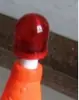 Cone de Estacionamento Banido em Formato de Casquinha de Sorvete, Barreira Retrátil, Cone Triângulo de Advertência Refletivo de Segurança 70cm para Uso de Emergência