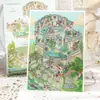 Senhor. Adesivos de Paisagem 3D da Paper, Série Kaleidoscópio Parte 3, Adesivos Originais de Cena Temática de Jardim Estilo Europeu