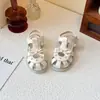 Sandalias Cerradas para Niñas, Nuevo Estilo de Verano, Zapatos Suaves de Princesa para Niños, Zapatos de Playa Antideslizantes con Lazo para Niñas Pequeñas