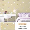 Papel de Parede Fofo Desenho Animado Nuvem Rosa Estilo Ins Nórdico para Quarto de Crianças Quarto de Princesa Papel de Parede de PVC Espessado Autoadesivo Ecológico