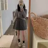 Súper~Falda Coreana Acolchada de Algodón con Plumas y Cintura Elástica Otoño e Invierno Corte A Adelgazante Falda Cálida