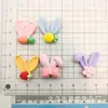Acessórios DIY orelha de coelho de desenho animado, acessórios para capa de celular com cola de creme, grampo de cabelo, flor para sapato, fivela de sapato, material de patch