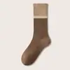 Calcetines para Mujer Otoño Algodón Puro 10A Antibacterianos Anti-pelusa Calcetines de Media Pantorrilla Estilo Fino de Otoño Calcetines Largos Melange para Mujer Calcetines de Algodón