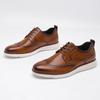 Zapatos Bullock Nuevos Personalizados 2025 para Hombre Zapatos Británicos de Moda Zapatos Casuales de Negocios Zapatos de Boda para Hombre Combinan con Todo Transfronterizos