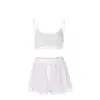 Conjunto de Pijama de Dos Piezas de Punto con Estampado de Corazones, Nuevo Estilo Primavera y Verano Europeo y Americano, Suave y Amigable con la Piel, Ropa de Casa para Mujer al por Mayor Transfronteriza