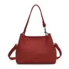 Bolso de Mano Minimalista de Alta Gama Tipo Cubo para Mujer 2025 Invierno Nueva Moda Elegante Lujo Ligero Nicho Bolso de Hombro Cruzado