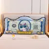 Almofada de cabeceira de pelúcia de desenho animado estilo europeu para bebê, travesseiro de encosto para cama, travesseiro de encosto para dormitório, almofada macia de cabeceira para sofá fofo