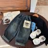 Jeans de Otoño para Niños Muye Ropa Infantil Zhili Huzhou Pantalones Largos Versátiles Estilo Coreano Moda para Bebés Pantalones Casuales